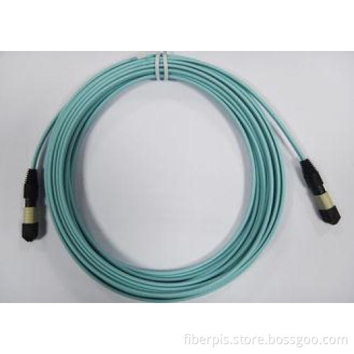 OM3 / OM4 MPO Fiber Optic Patch Cord for Active Device Term